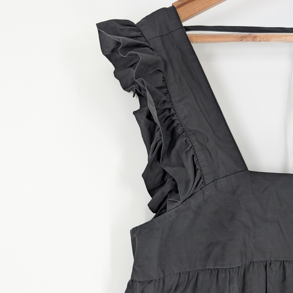 Gray Tiered Ruffle‎ Mini Sundress - Picture 4 of 12